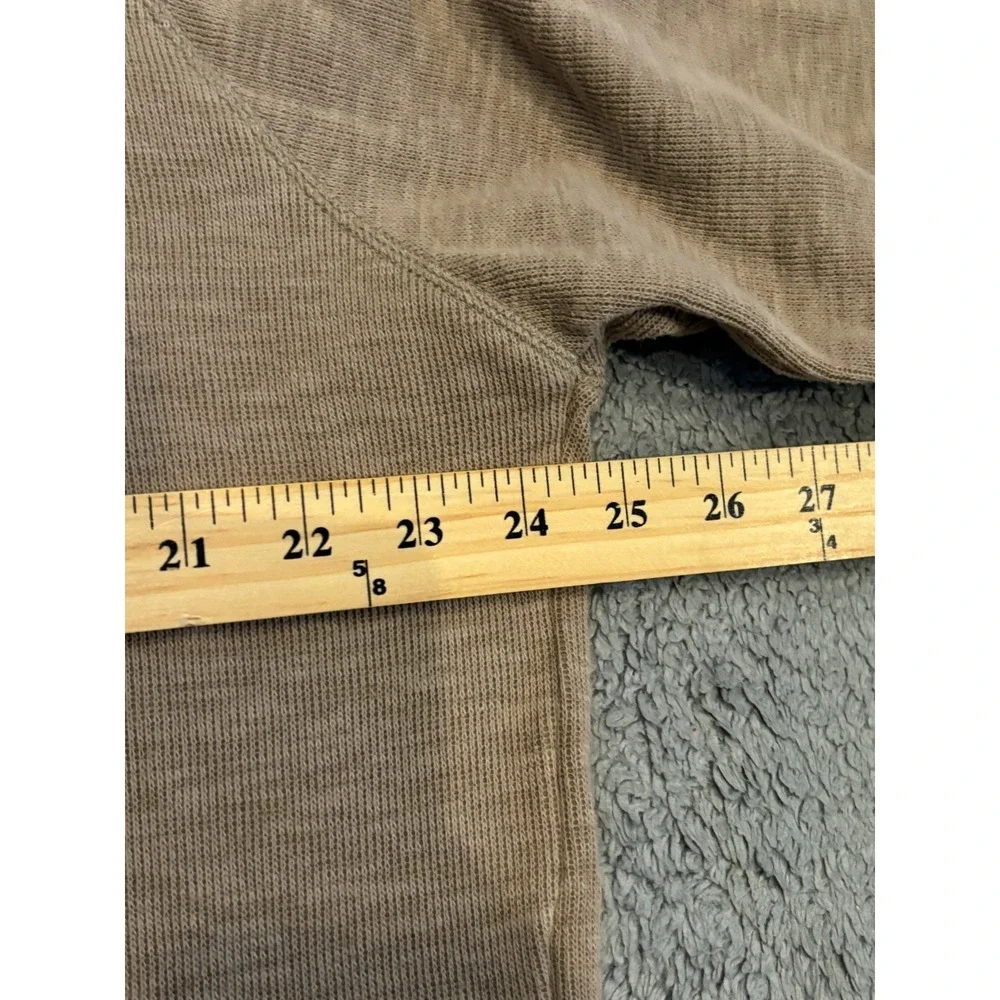 Banana Republic Mens XL Brown Crewneck Thermal Waffle Knit Sweater Pullover